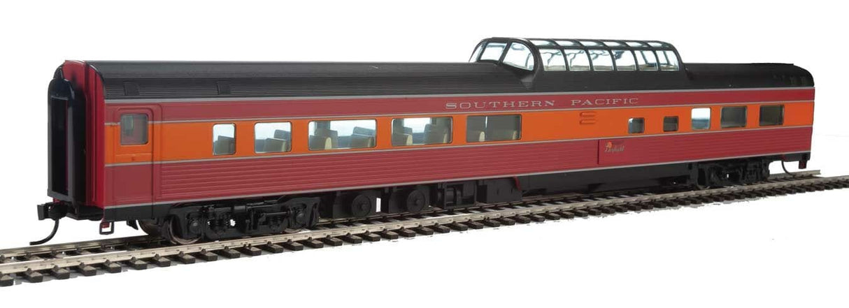 Walthers Mainline HO 85ft Budd Dome Coach - Ready to Run - Southern Pacific(TM) (Daylight, red, orange, black) - Hobbytech Toys