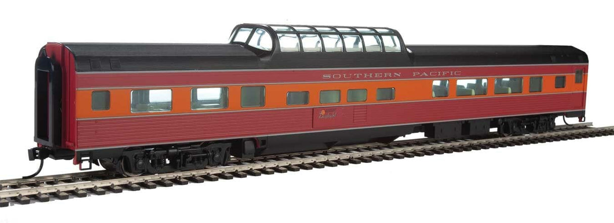 Walthers Mainline HO 85ft Budd Dome Coach - Ready to Run - Southern Pacific(TM) (Daylight, red, orange, black) - Hobbytech Toys