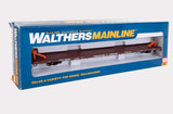 Walthers Mainline HO 89ft Channel Side Flatcar - Ready to Run - Trailer-Train KTTX #151230 (1960s brown, Twin 45ft) - Hobbytech Toys