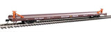 Walthers Mainline HO 89ft Channel Side Flatcar - Ready to Run - Trailer-Train KTTX #151230 (1960s brown, Twin 45ft) - Hobbytech Toys