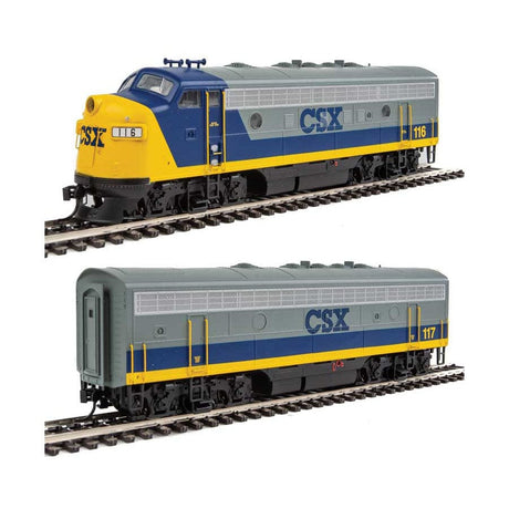 Walthers Mainline HO EMD F7A/B DCC CSX No116/117 Walthers TRAINS - HO/OO SCALE