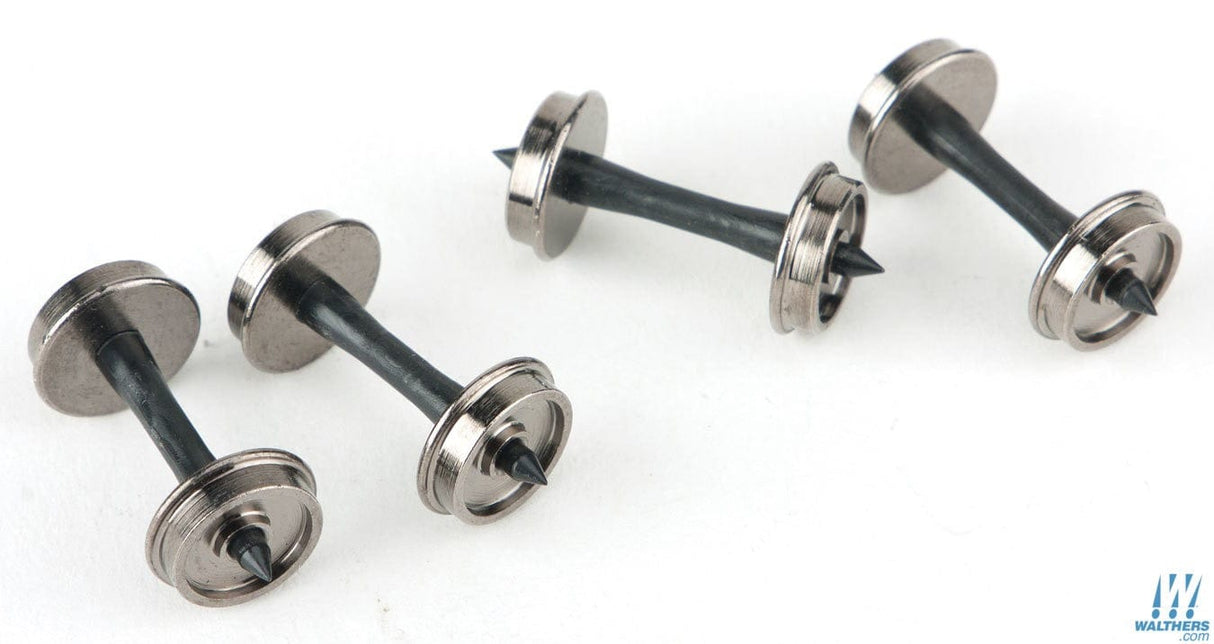 Walthers Proto HO 33in Turned Metal Wheelsets - With Plastic Axles pkg(12) Walthers Proto TRAINS - HO/OO SCALE