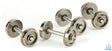 Walthers Proto HO 36in Turned Metal Wheelsets - With Metal Axles (12Pcs) Walthers Proto TRAINS - HO/OO SCALE