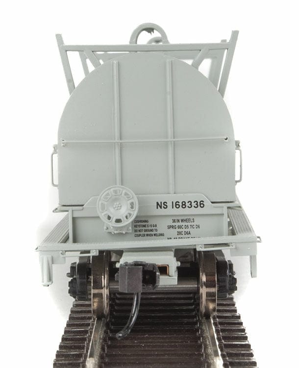 Walthers Proto HO 50ft Evans Cushion Coil Car - Ready to Run - Norfolk Southern #168339 (Round Hoods; gray, black; Protect II Markings) - Hobbytech Toys