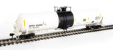Walthers Proto HO 55ft Trinity Modified 30,145-Gallon Tank Car - Ready to Run - PBF Holding Co. DPRX #259068 (white, black; yellow conspicuity marks) - Hobbytech Toys