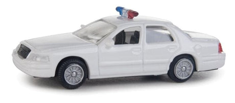 Walthers Scenemaster 12024 HO Ford(R) Crown Victoria Police Interceptor - Police Agency Decals (white, Nonworking Lights) - Hobbytech Toys