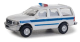 Walthers Scenemaster 12045 HO Ford(R) Expedition Special Service Vehicle (SSV) - Police, Sheriff & Highway Patrol Decals (white, Blue Stripe; Nonworking Light) - Hobbytech Toys