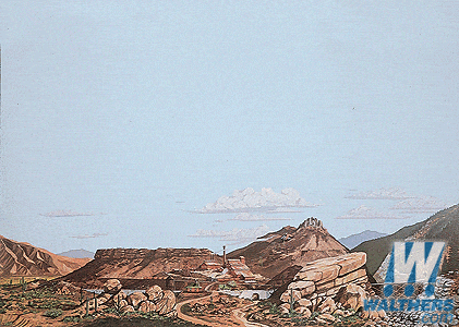Walthers SceneMaster HO Background Scene 24 x 36in 60 x 90cm - Instant Horizons(TM) - Desert to Mountain Walthers SceneMaster TRAINS - HO/OO SCALE