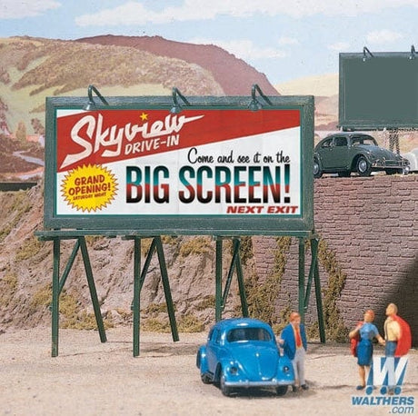 Walthers Scenemaster HO Cruisin Roadside Billboard Walthers TRAINS - HO/OO SCALE