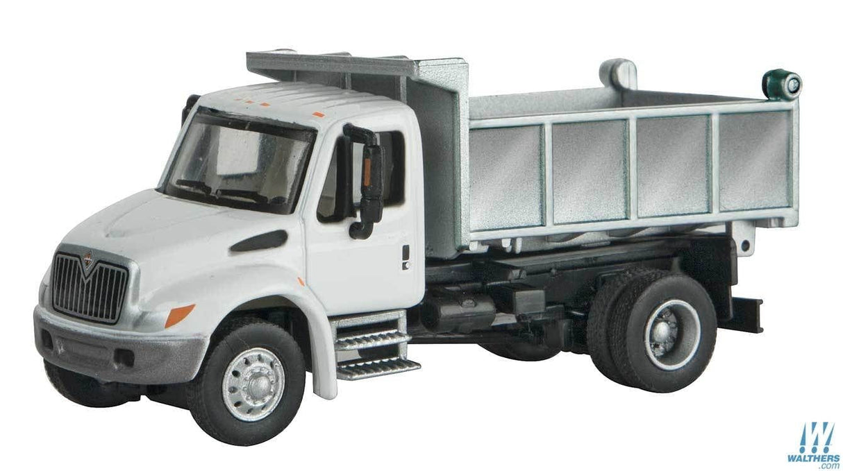 Walthers SceneMaster HO International(R) 4300 Single-Axle Dump Truck - Assembled - White with Utility Company decals Walthers SceneMaster TRAINS - HO/OO SCALE