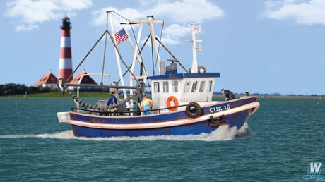 Walthers SceneMaster HO Modern Fishing Boat - Kit Walthers SceneMaster TRAINS - HO/OO SCALE