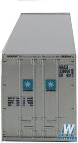 Walthers SceneMaster N 40ft Hi Cube Ribbed Side Container - Assembled - Maersk Walthers SceneMaster TRAINS - N SCALE