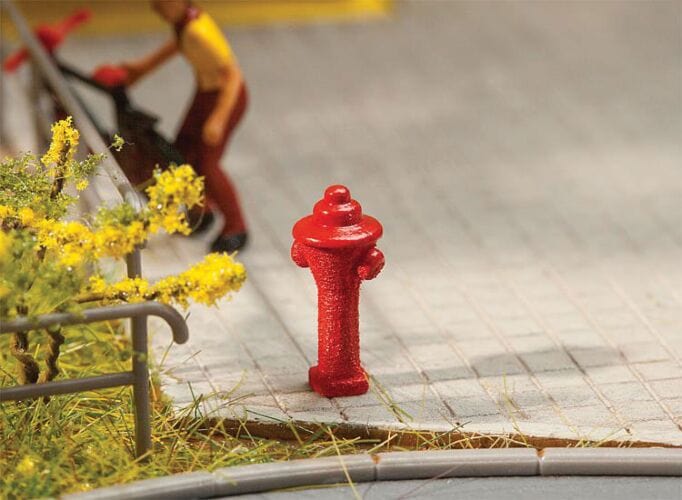 Walthers Scenemasters HO Fire Hydrants (10pcs) Walthers SceneMaster TRAINS - HO/OO SCALE