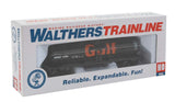 Walthers Trainline HO 40ft Tank Car - Ready to Run - Gulf Oil Company (black, orange; Billboard Lettering) - Hobbytech Toys