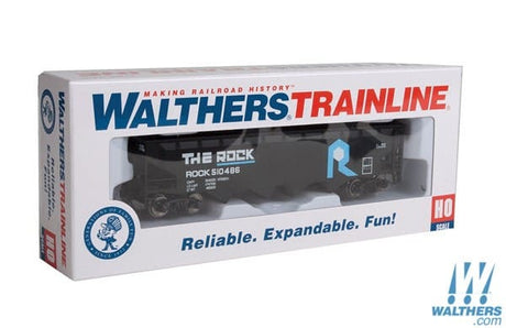 Walthers Trainline HO Offset Hopper - Ready to Run - Rock Island (black, blue, white) Walthers Trainline TRAINS - HO/OO SCALE