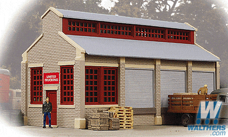 Walthers Trainline HO United Trucking - Assembled - 2-5/8 x 6 x 3-3/8in 6.6 x 15.2 x 8.5cm Walthers Trainline TRAINS - HO/OO SCALE