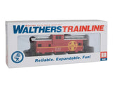 Walthers Trainline HO Wide-Vision Caboose - Ready to Run - Atchison, Topeka & Santa Fe - Hobbytech Toys