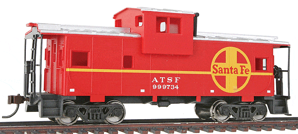 Walthers Trainline HO Wide-Vision Caboose - Ready to Run - Atchison, Topeka & Santa Fe - Hobbytech Toys