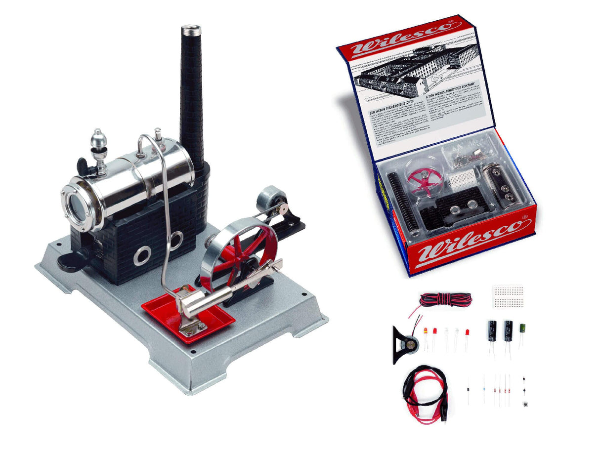 Wilesco D100E Experimental Kit with Steam Engine Wilesco STEAM ENGINES
