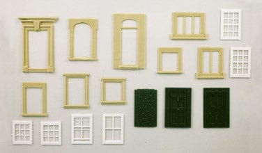 Wills Ss42 Oo/Ho Doors And Widows Pack 1 Kit Wills TRAINS - HO/OO SCALE