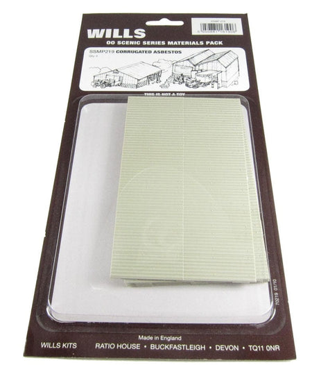 Wills Ssmp219 HO/OO Corrugated Asbestos Wills TRAINS - HO/OO SCALE