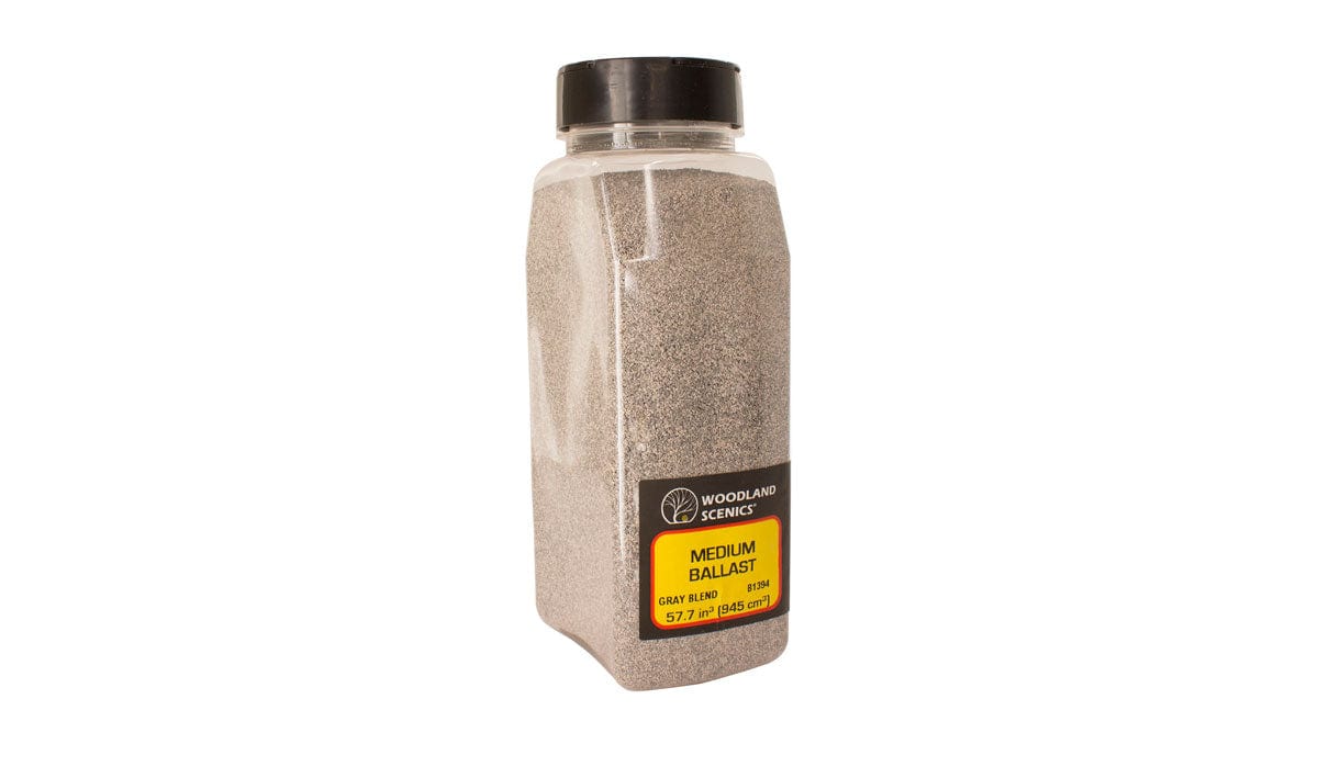Woodland Scenics B1393 Fine Ballast Shaker Gray Blend/50 cu. in. Woodland Scenics TRAINS - SCENERY