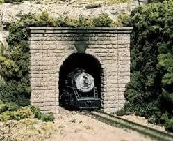 Woodland Scenics C1153 N Single Tunnel Portal Cut Stone (2pcs) Woodland Scenics TRAINS - N SCALE