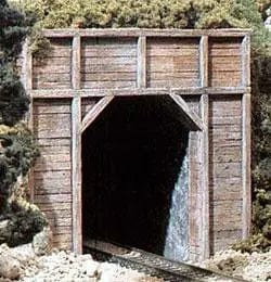 Woodland Scenics C1154 N Single Track Tunnel Portal Wood (2pcs) Woodland Scenics TRAINS - N SCALE