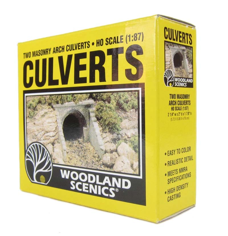 Woodland Scenics C1263 HO Masonry Arch Culverts (2pcs) Woodland Scenics TRAINS - HO/OO SCALE