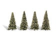 Woodland Scenics Classic Tree Blue Needle 3 1/2-5 1/2in (4pcs) Woodland Scenics TRAINS - SCENERY