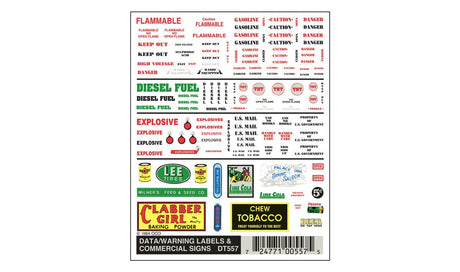 Woodland Scenics Dry Transfer Data/Warning Labels and Commercial Signs Woodland Scenics TRAINS - SCENERY