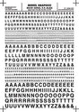 Woodland Scenics Dry Transfer Decals Gothic Letters Black Woodland Scenics TRAINS - HO/OO SCALE