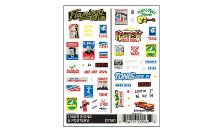 Woodland Scenics Dry Transfer, Signs & Posters/1960S Woodland Scenics TRAINS - SCENERY