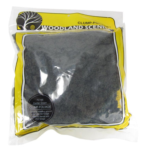 Woodland Scenics FC185 Clump Foliage Bag Conifer Green Woodland Scenics TRAINS - SCENERY