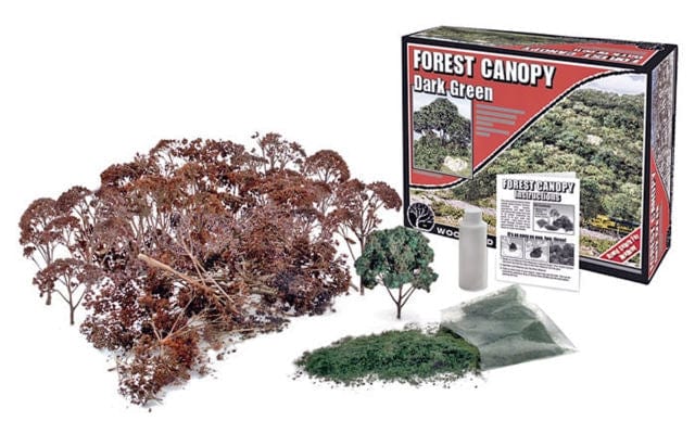 Woodland Scenics Forest Canopy, Dark Green Woodland Scenics TRAINS - SCENERY