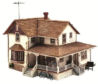 Woodland Scenics HO Built Up Corner Porch House Woodland Scenics TRAINS - HO/OO SCALE