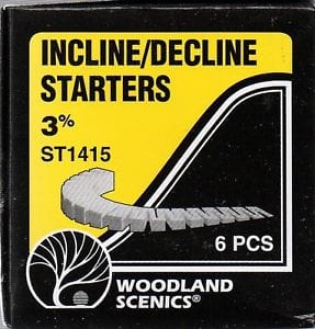 Woodland Scenics Incline/Decline Starters 3% Woodland Scenics TRAINS - SCENERY