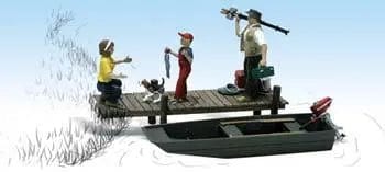 Woodland Scenics N Family Fishing Woodland Scenics TRAINS - N SCALE