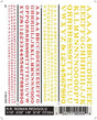 Woodland Scenics Railroad Roman Letters, Red/Yellow Woodland Scenics TRAINS - HO/OO SCALE
