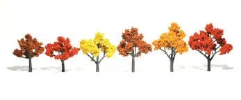 Woodland Scenics Ready Made Trees Fall 3-5in (6pcs) Woodland Scenics TRAINS - SCENERY