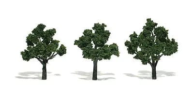 Woodland Scenics Ready Made Trees Medium Green 3-4in (3pcs) Woodland Scenics TRAINS - SCENERY