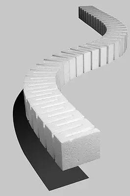 Woodland Scenics ST1408 Foam Riser, 2inch (4) Woodland Scenics TRAINS - SCENERY