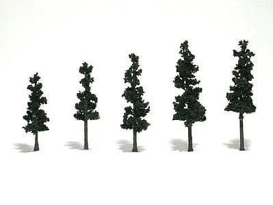 Woodland Scenics TR1560 Ready-Made Pine, 2.5-4 5 Woodland Scenics TRAINS - SCENERY