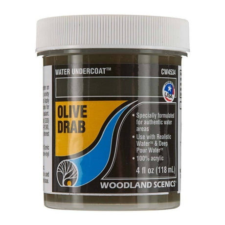 Woodland Scenics Water Undercoat, Olive Drab Woodland Scenics TRAINS - SCENERY