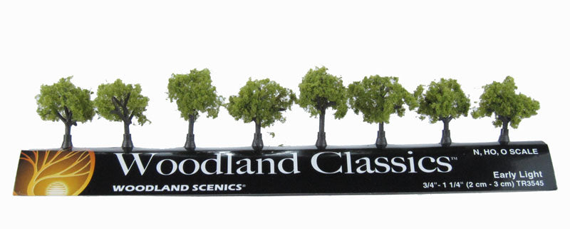 Woodland Scenics Classic Trees Early Light 3/4in - 1 1/4in (8pcs) Woodland Scenics TRAINS - SCENERY