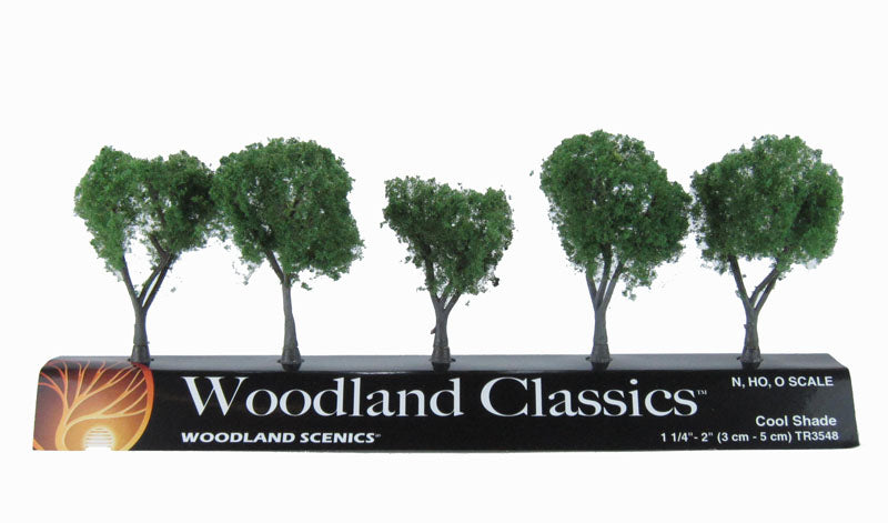 Woodland Scenics Classic Tree Cool Shade 1 1/4 - 2in (5pcs) Woodland Scenics TRAINS - SCENERY