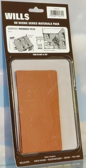 Wills Ssmp207 HO/OO Rounded Tiles Wills TRAINS - HO/OO SCALE
