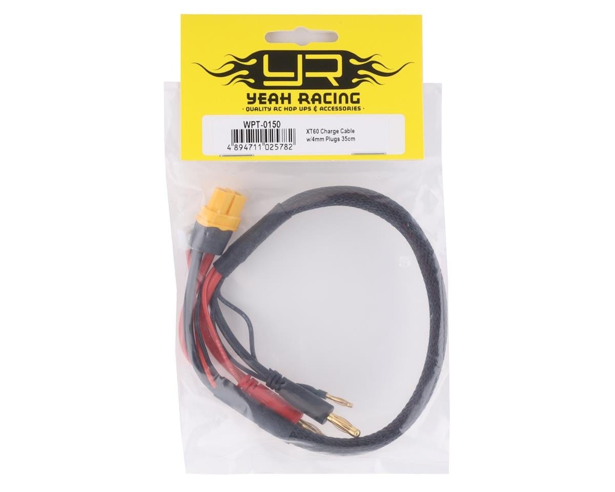 Yeah Racing 2S Charge/Balance Adapter Cable (XT60 Female to 4mm Bullets) - Hobbytech Toys