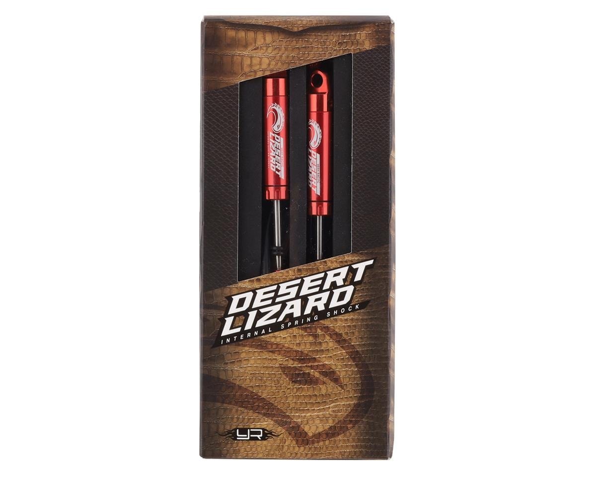 Yeah Racing Desert Lizard Piggyback Shocks w/Reservoir (Red) (2) (110mm) - Hobbytech Toys