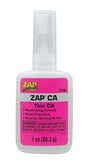 Zap Pt-08 Thin Ca 1oz Pink Zap Glue SUPPLIES